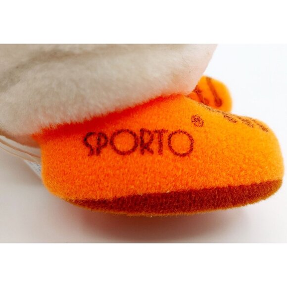 Advertising Plush Sporto Duck White and Orange with Shoes & Red Tie 7” 1989 - Picture 5 of 5